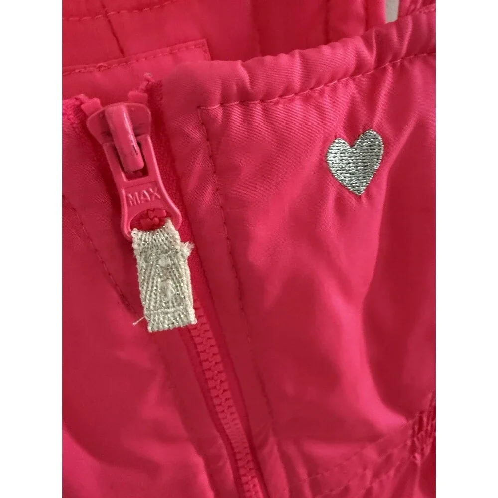 Carters  Snow Pants Bibs Girls Size 4 Hot  PINK